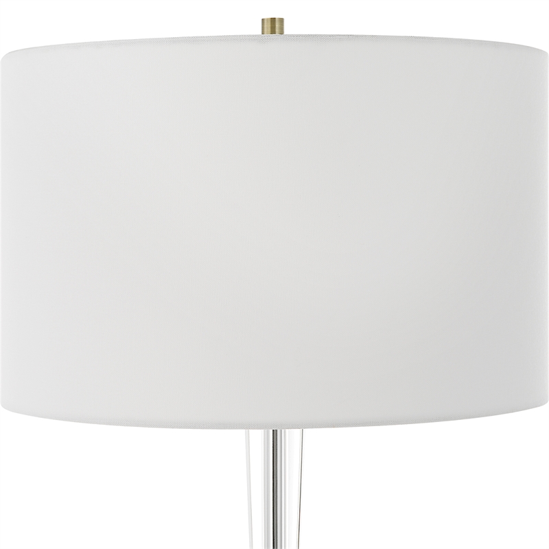 Uttermost Annily Crystal Table Lamp in Brass