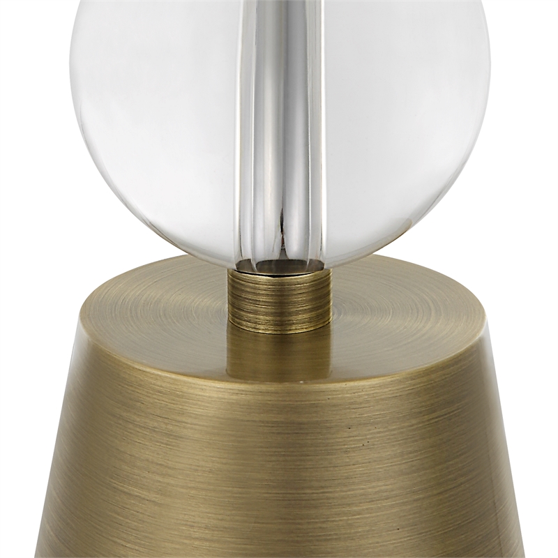 Uttermost Annily Crystal Table Lamp in Brass