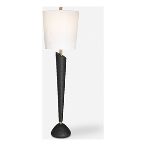 uttermost cypher modern buffet lamp in black