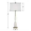 Uttermost Annora Glossy White Table Lamp