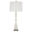 Uttermost Annora Glossy White Table Lamp