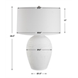 Uttermost Reyna Chalk White Table Lamp