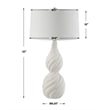 Uttermost Twisted Swirl White Table Lamp