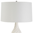 Uttermost Twisted Swirl White Table Lamp