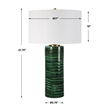 Uttermost Galeno Emerald Green Table Lamp