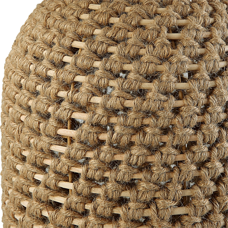 Uttermost Kendari Rope & Rattan Table Lamp in Brown