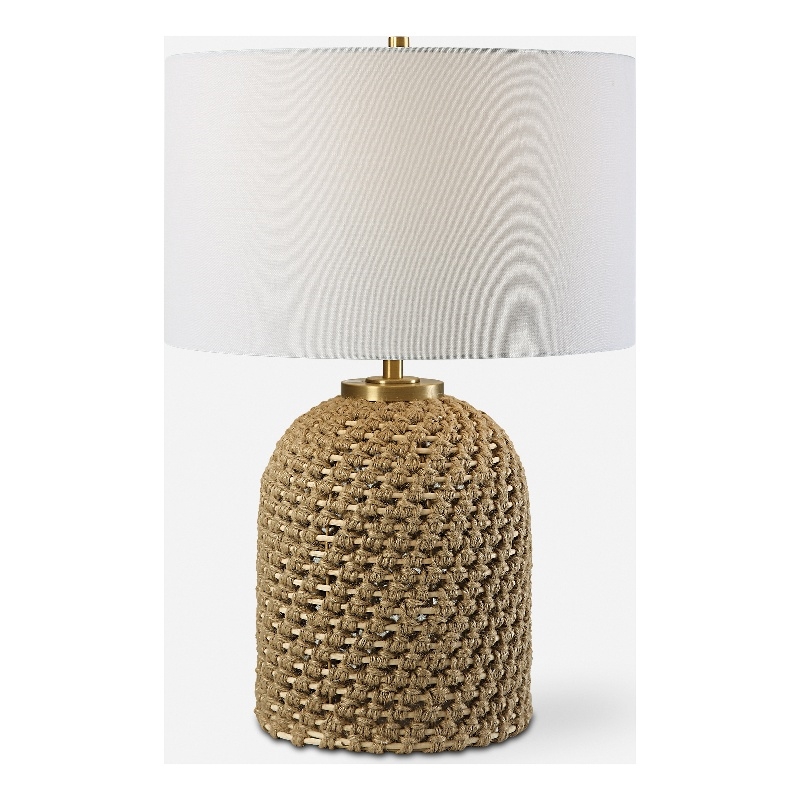 Uttermost Kendari Rope & Rattan Table Lamp in Brown