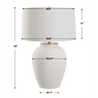 Uttermost Adelaide White Table Lamp