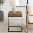 Uttermost Laramie Rustic Rope Accent Table in Brown
