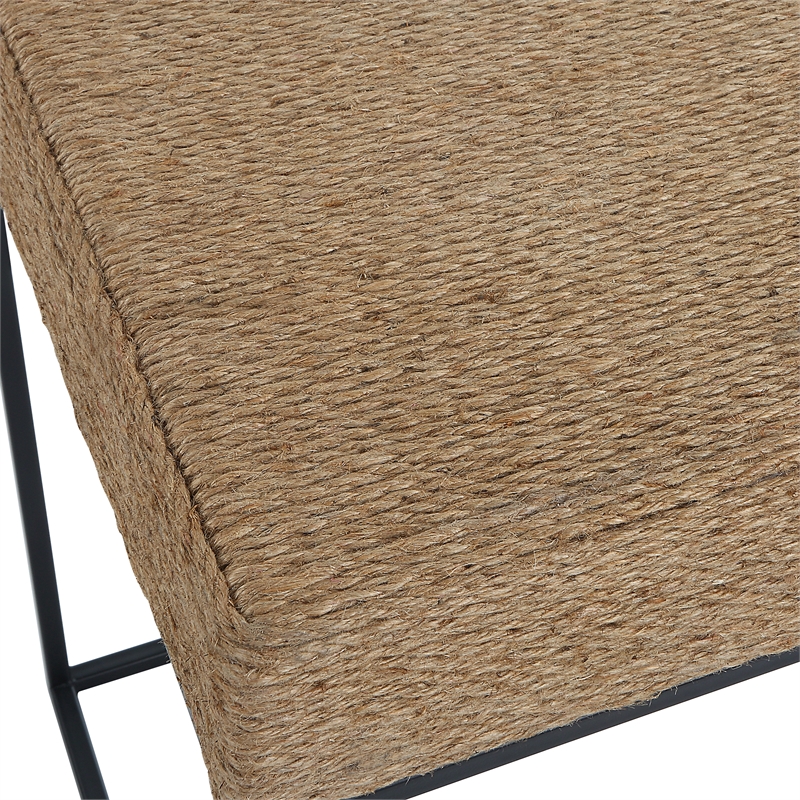 Uttermost Laramie Rustic Rope Accent Table in Brown
