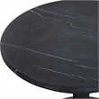 Uttermost Time's Up Hourglass Shaped Side Table in Matte Black