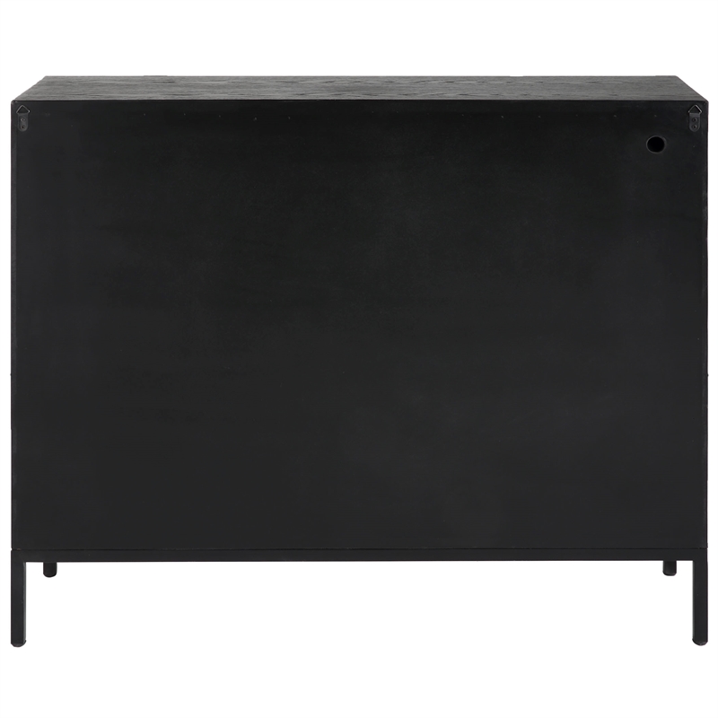 Uttermost Front Range Dark Oak 2 Door Cabinet