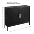 Uttermost Front Range Dark Oak 2 Door Cabinet