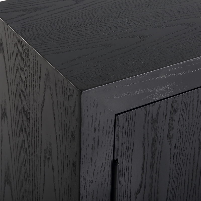 Uttermost Front Range Dark Oak 2 Door Cabinet