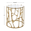 Uttermost Ritual Round Gold Side Table