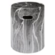 Uttermost Marvel Marbled Garden Stool in Black