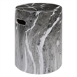 Uttermost Marvel Marbled Garden Stool in Black
