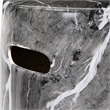 Uttermost Marvel Marbled Garden Stool in Black