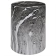 Uttermost Marvel Marbled Garden Stool in Black