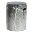 Uttermost Marvel Marbled Garden Stool in Black