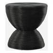 Uttermost Bongo Black Rattan Side Table