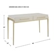 Uttermost Jewel Modern White Desk