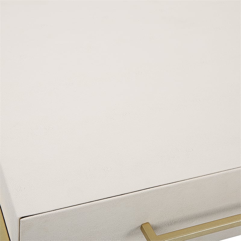 Uttermost Jewel Modern White Desk