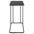 Uttermost Cavern Stone & Iron Accent Table in Black