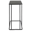 Uttermost Cavern Stone & Iron Accent Table in Black
