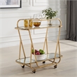 Uttermost Swain Antique Brass Serving Cart