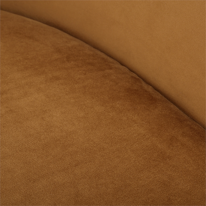 Uttermost DeSoto Hazlenut Swivel Chair in Brown