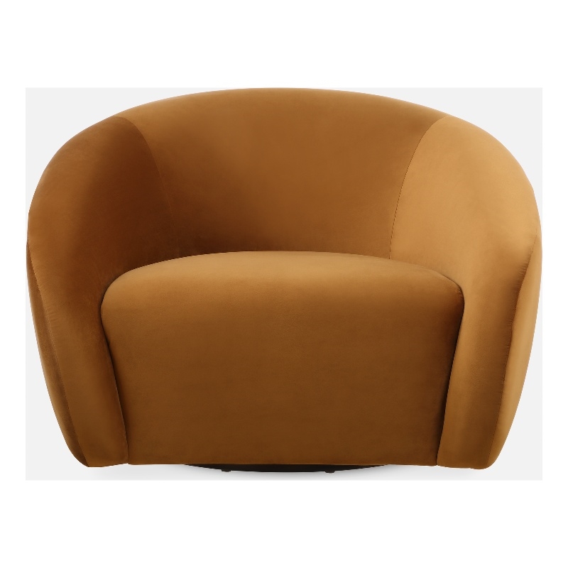 Uttermost DeSoto Hazlenut Swivel Chair in Brown