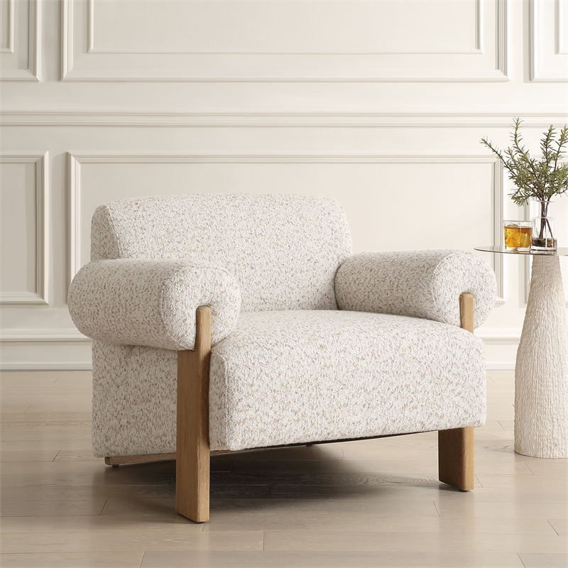 Uttermost Juncture Upholstered Accent Chair in Ivory