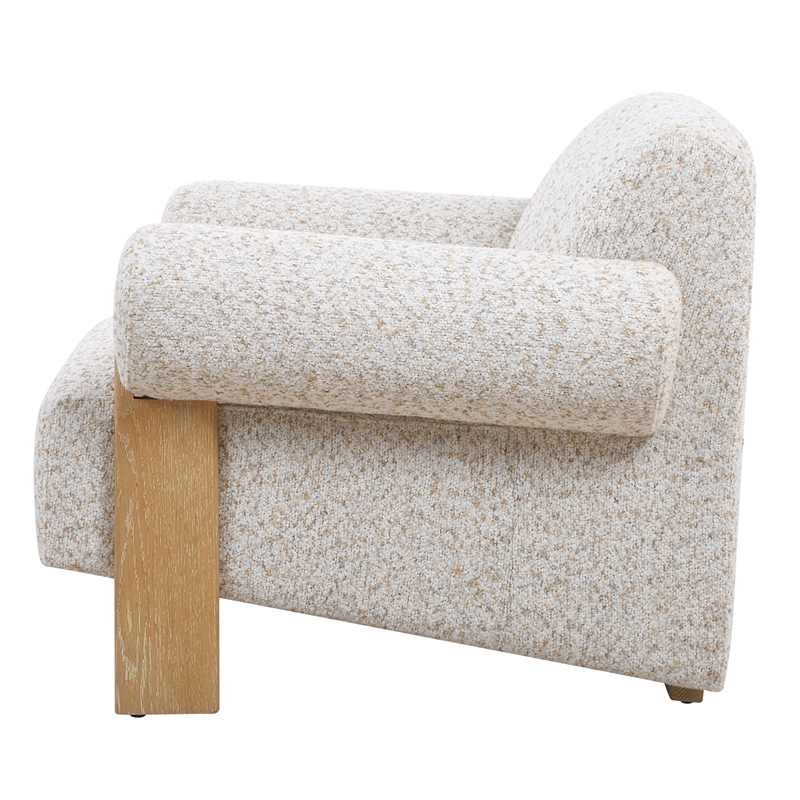 Uttermost Juncture Upholstered Accent Chair in Ivory