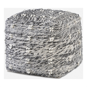 Uttermost Narol Gray Pouf