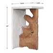 Uttermost Intersect Modern Accent Table in Teak