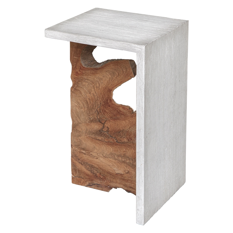 Uttermost Intersect Modern Accent Table in Teak
