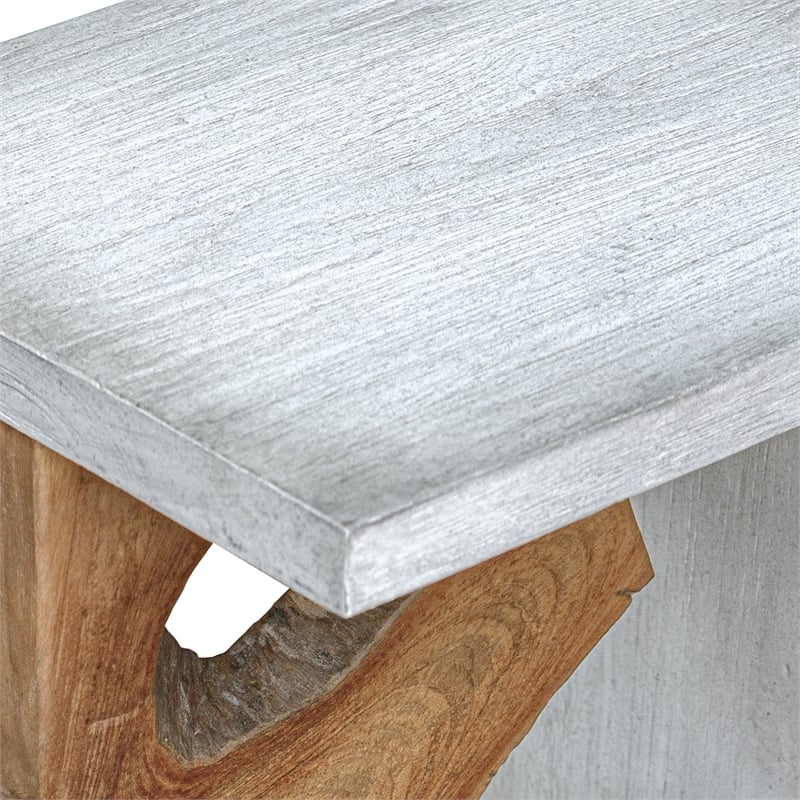Uttermost Intersect Modern Accent Table in Teak