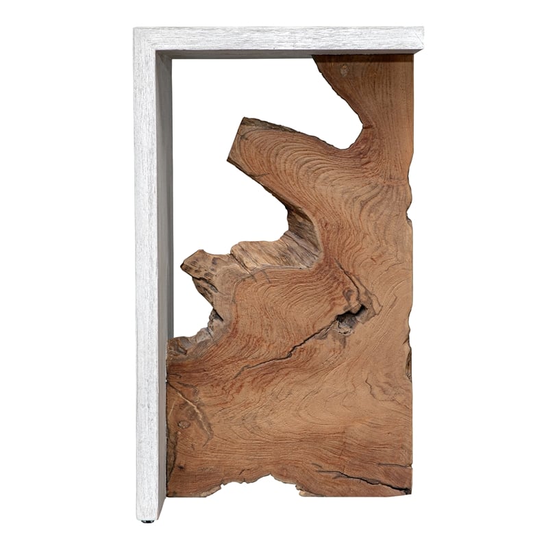 Uttermost Intersect Modern Accent Table in Teak