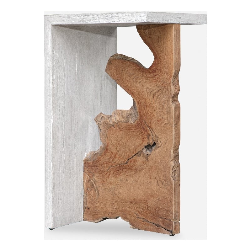 Uttermost Intersect Modern Accent Table in Teak