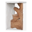 Uttermost Intersect Modern Accent Table in Teak