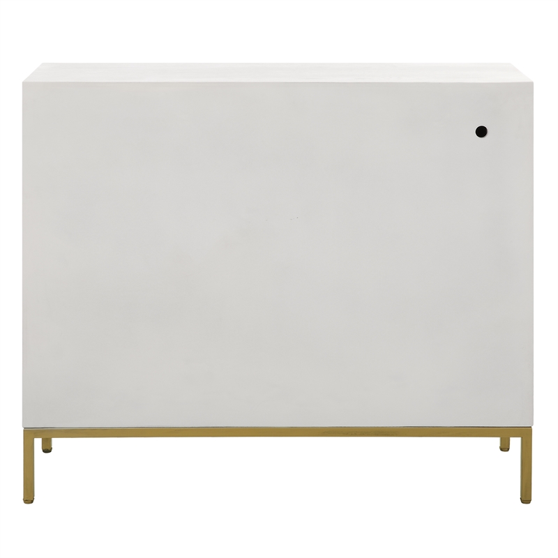 Uttermost Front Range White 2 Door Cabinet