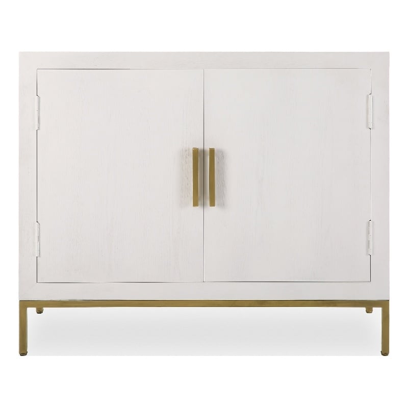 Uttermost Front Range White 2 Door Cabinet