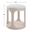 Uttermost Dennen Oak Ottoman