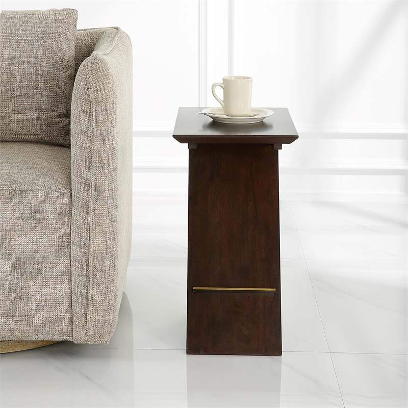 Uttermost Breakthrough Modern Accent Table in Brown