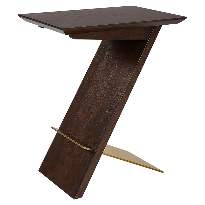 Uttermost Breakthrough Modern Accent Table in Brown