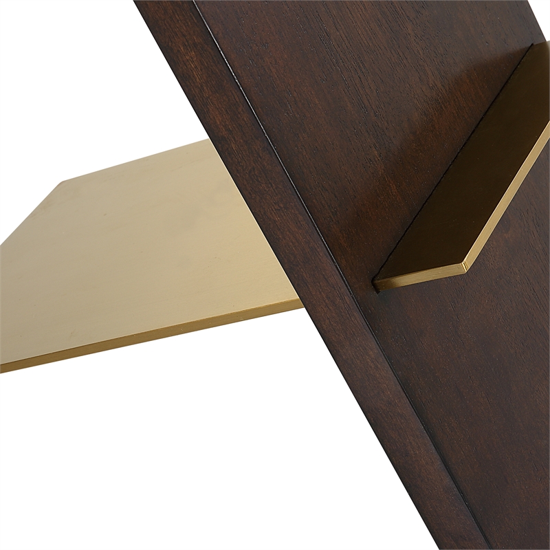 Uttermost Breakthrough Modern Accent Table in Brown