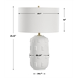 Uttermost Emerie Textured White Table Lamp
