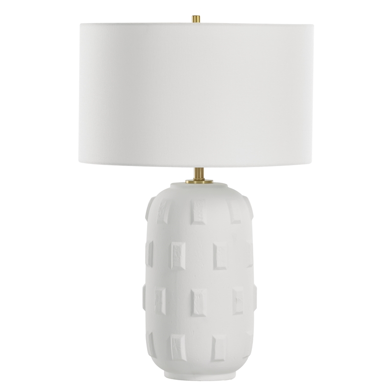 uttermost emerie textured white table lamp