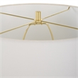 Uttermost Wrenley Ridged White Table Lamp